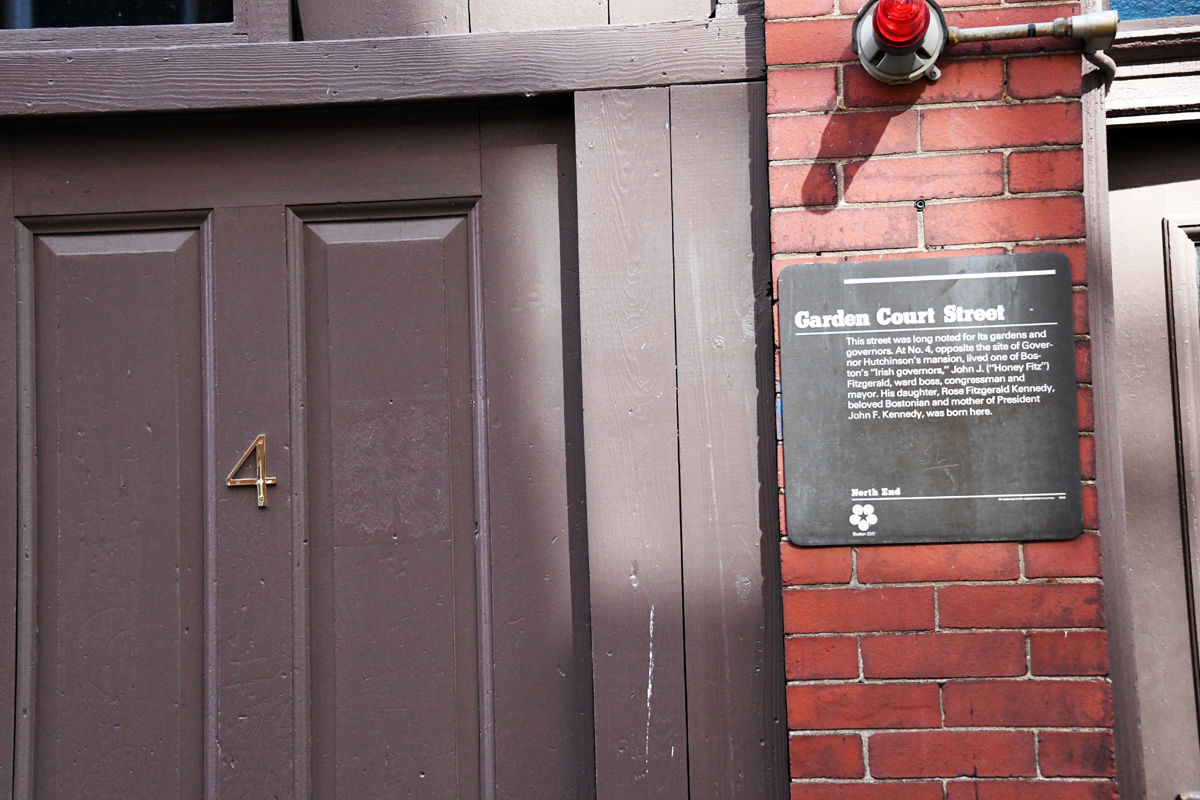 131 The birthplace of Rose Fitzgerald Kennedy was at #4 Garden Court St, Boston . She was mother of President John F. Kennedy and daughter of congressman John J. Fitzgerald ..jpg